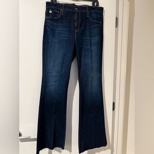 AG Adriano Goldschmied Dark Blue Flare Jeans